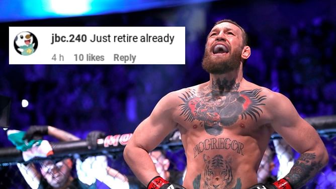 "Just retire already" - Conor McGregor's workout post goes horribly wrong as fans lose hope of comeback