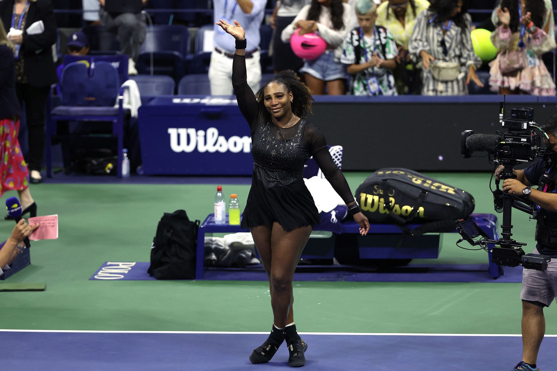 Serena Williams at her final match at the US Open