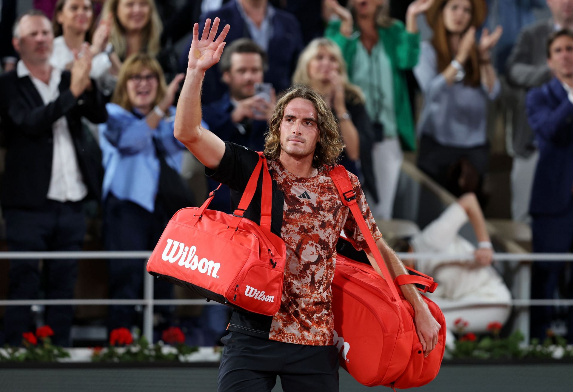 Stefanos Tsitsipas at the 2023 French Open