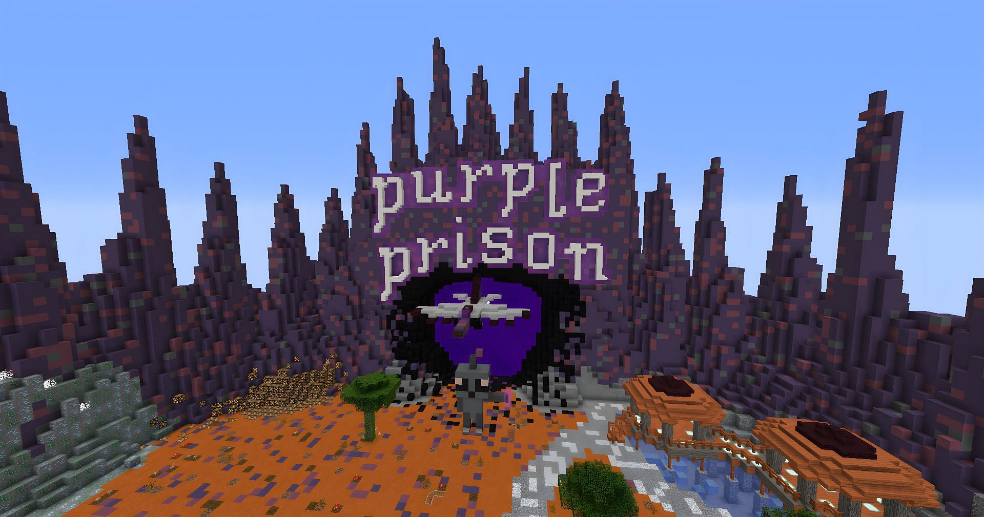 PurplePrison is an amazing Minecraft server (Image via Mojang)