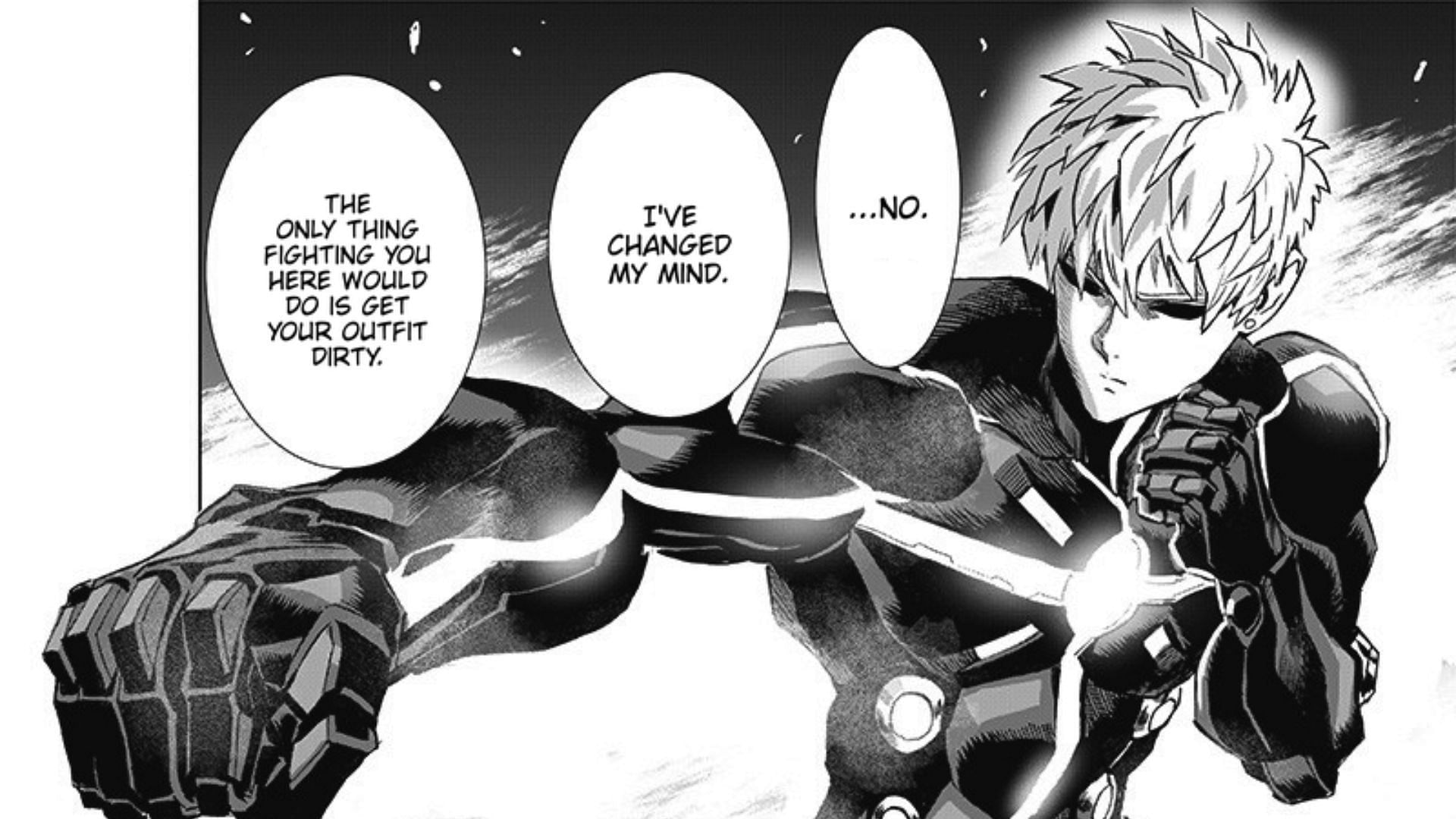 Genos as seen in One Punch Man chapter 186 (Image via Shueisha)