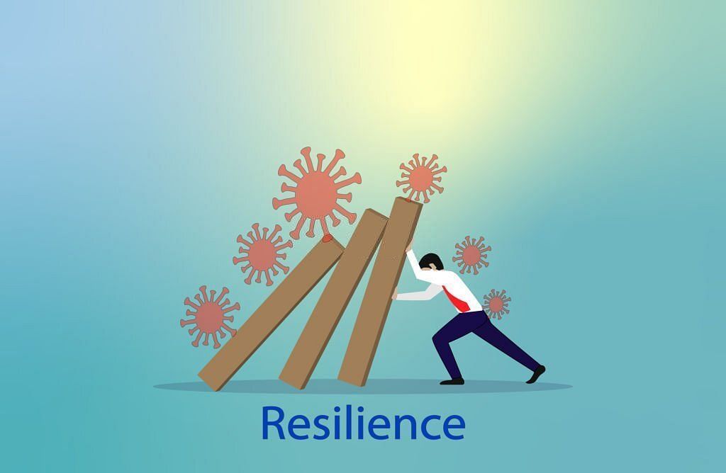 Resilience concept(Image via Getty Images) A animated image of a person pushing the rock an example of resilience (Image via Getty Images)