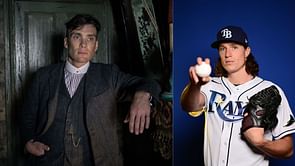 MLB Twitter humorously reacts as Tampa Bay Rays ace Tyler Glasnow appears to be doppelgänger of Hollywood star Cillian Murphy