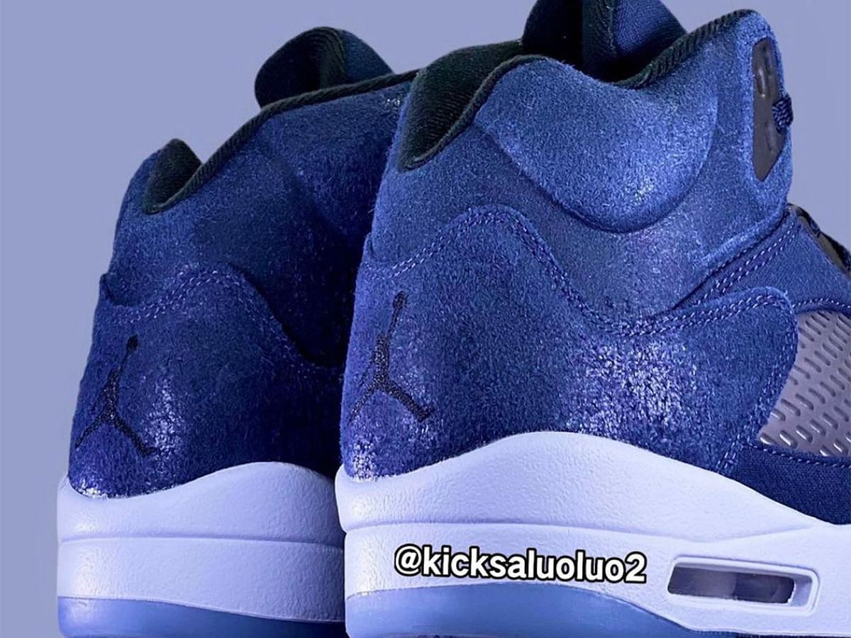 Take a closer look at the heel areas of the upcoming sneakers (Image via Instagram/@kicksdong)