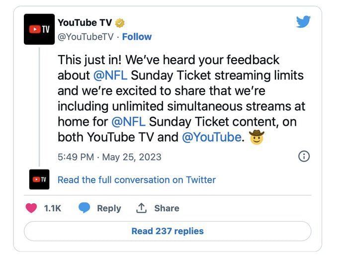 Can you get the NFL Sunday Ticket without YouTube TV? Exploring