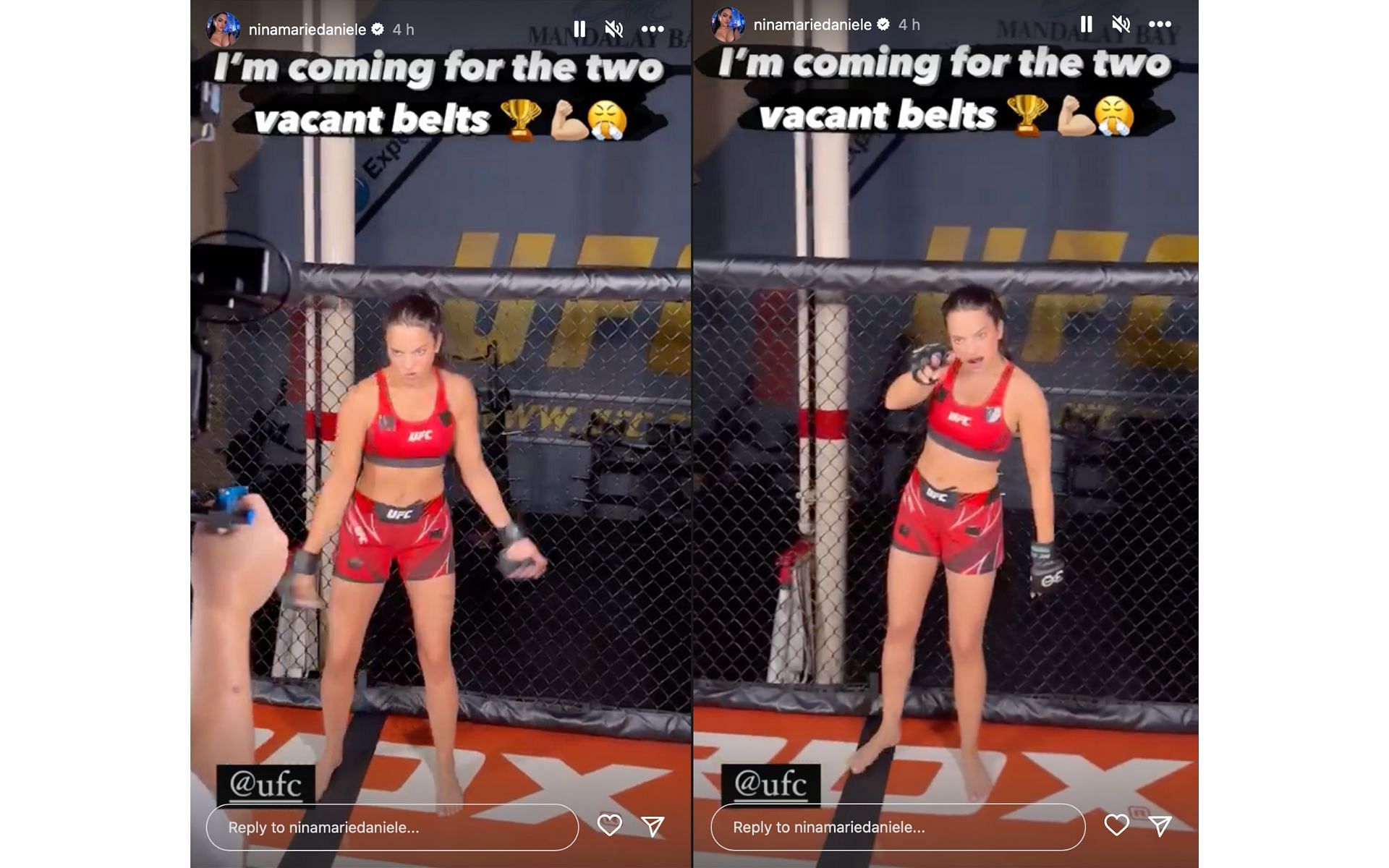 Social media star puts up a hilarious challenge for the vacant UFC belts