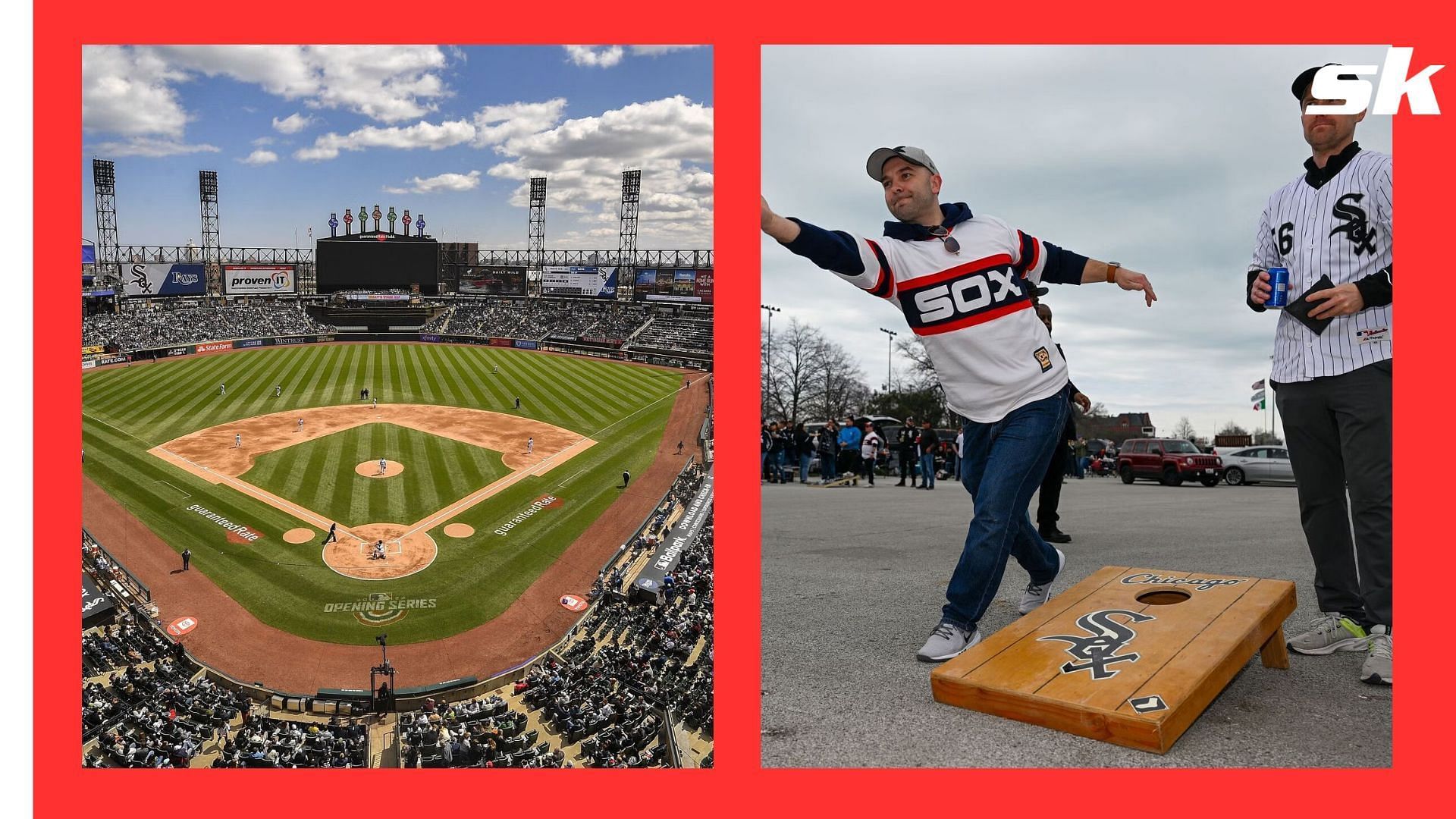 A hit and run happened at the Chicago White Sox stadium