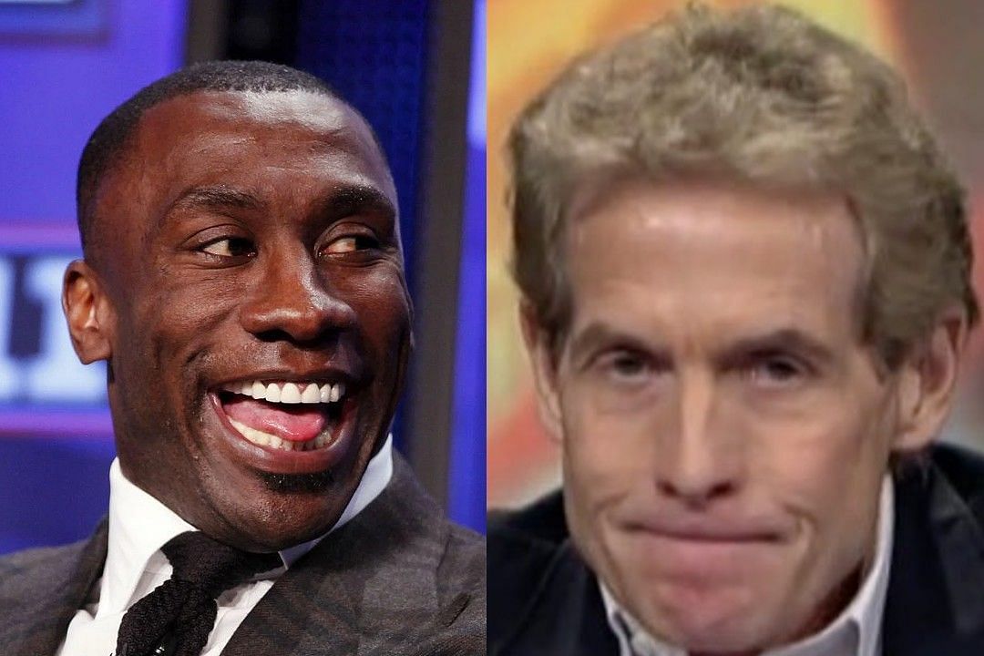 Shannon Sharpe, left, Skip Bayless, right