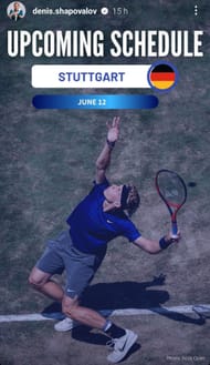 Denis Shapovalov announces his participation in Stuttgart