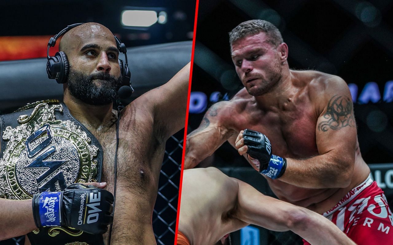 Arjan Bhullar (L) / Anatoly Malykhin (R) -- Photo by ONE Championship