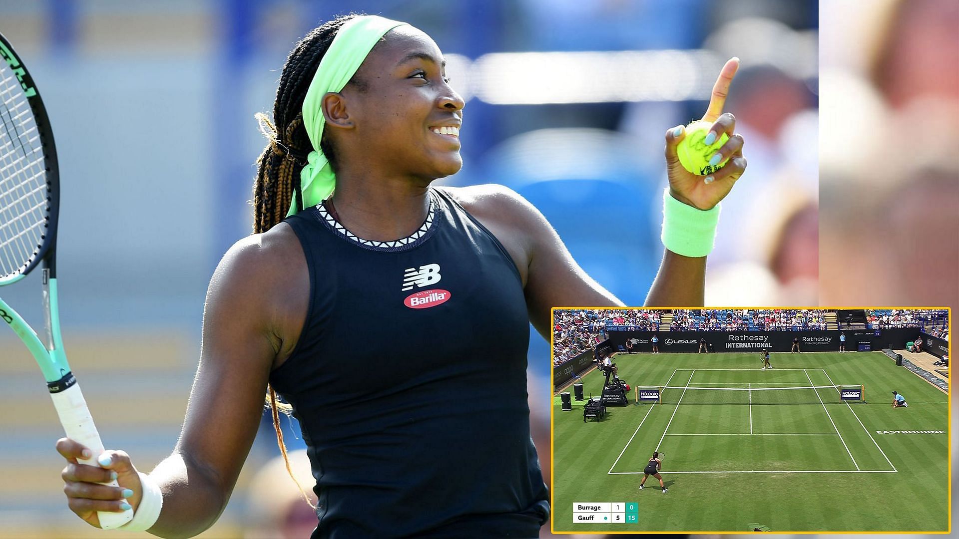 Coco Gauff at the 2023 Eastbourne International