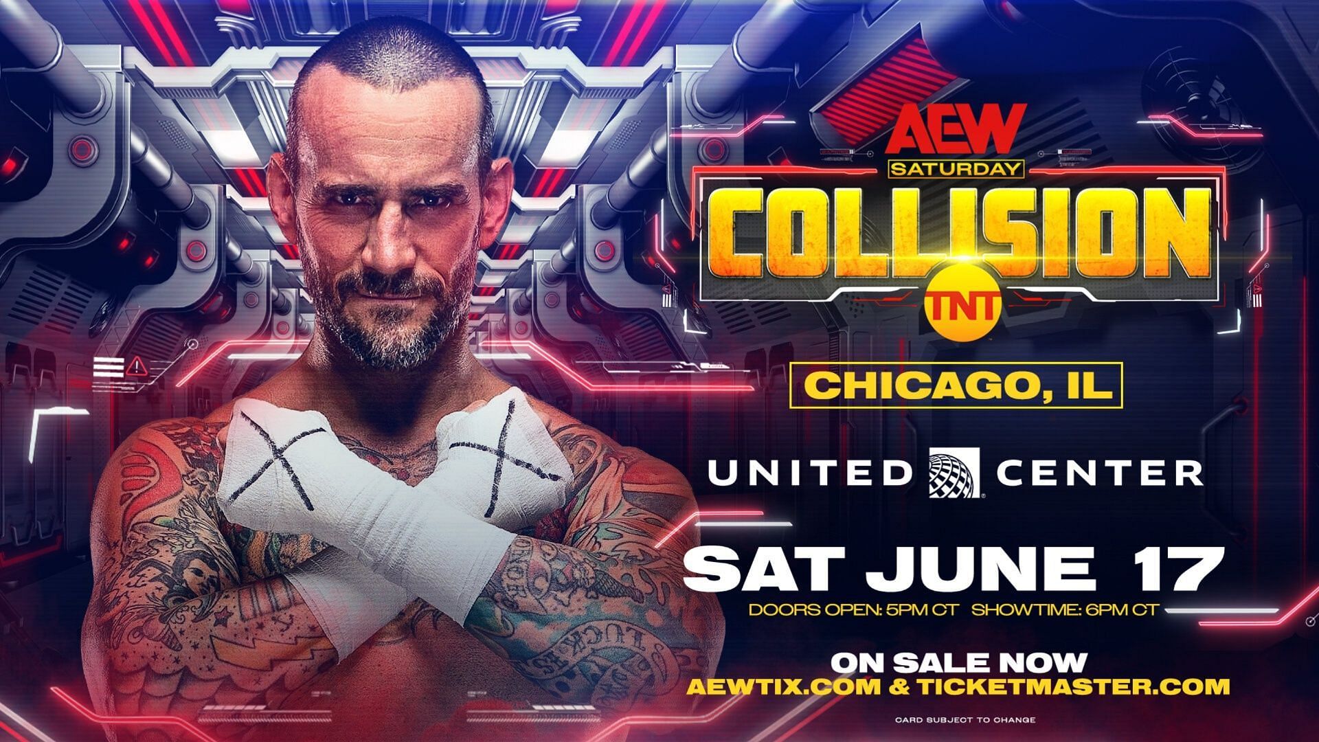 CM Punk was officially announced for AEW Collision on Dynamite this week.