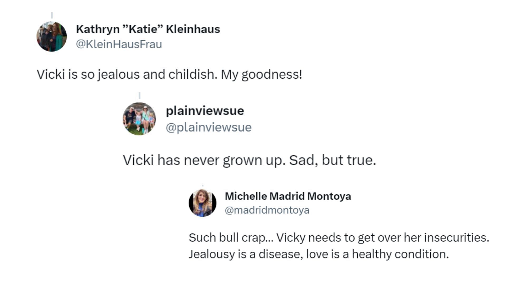 Fan&#039;s reaction to Vicki barring Teddi from the event (Image via Twitter)