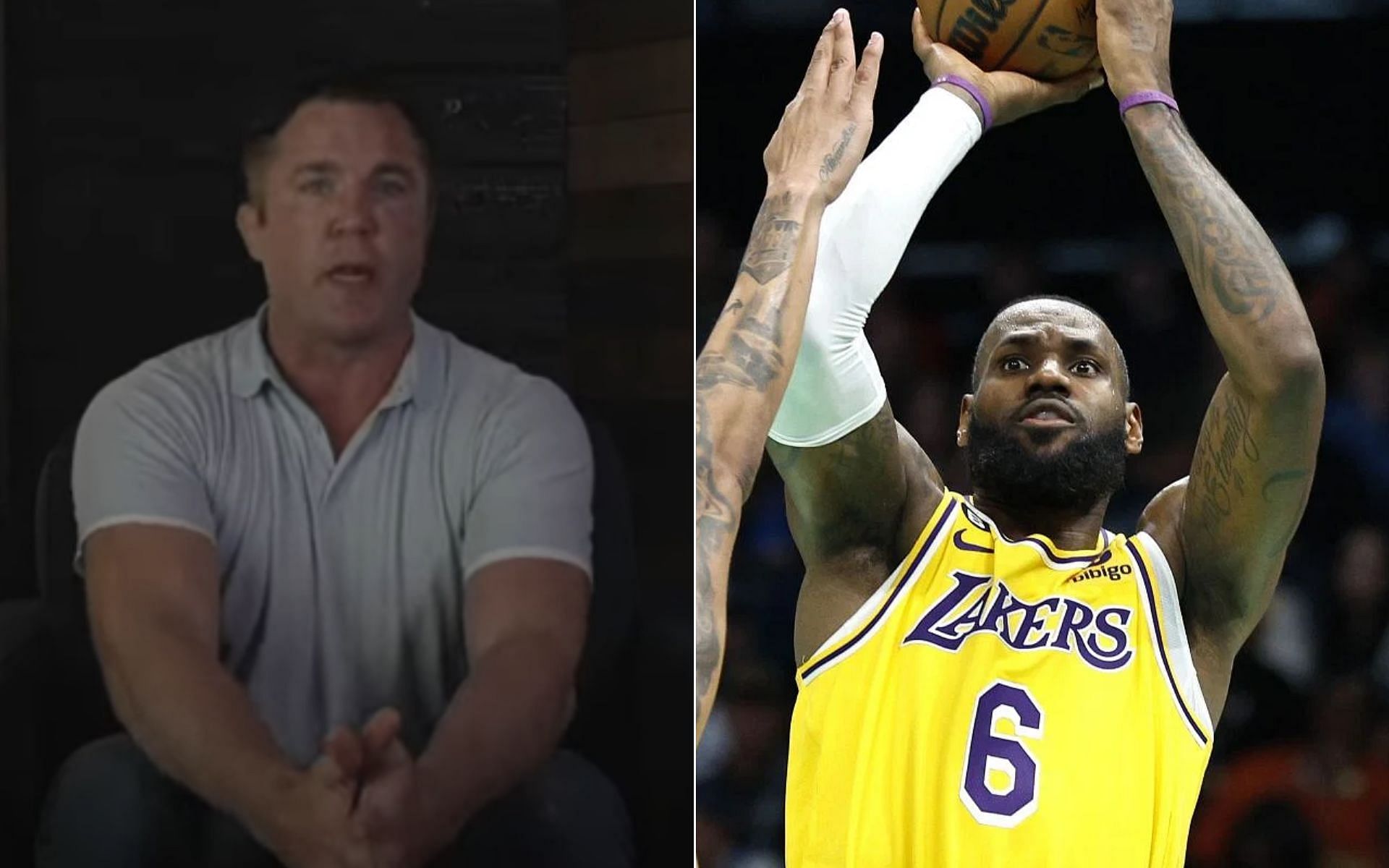 Chael Sonnen [Left], and LeBron James [Right] [Photo credit: Chael Sonnen - YouTube]