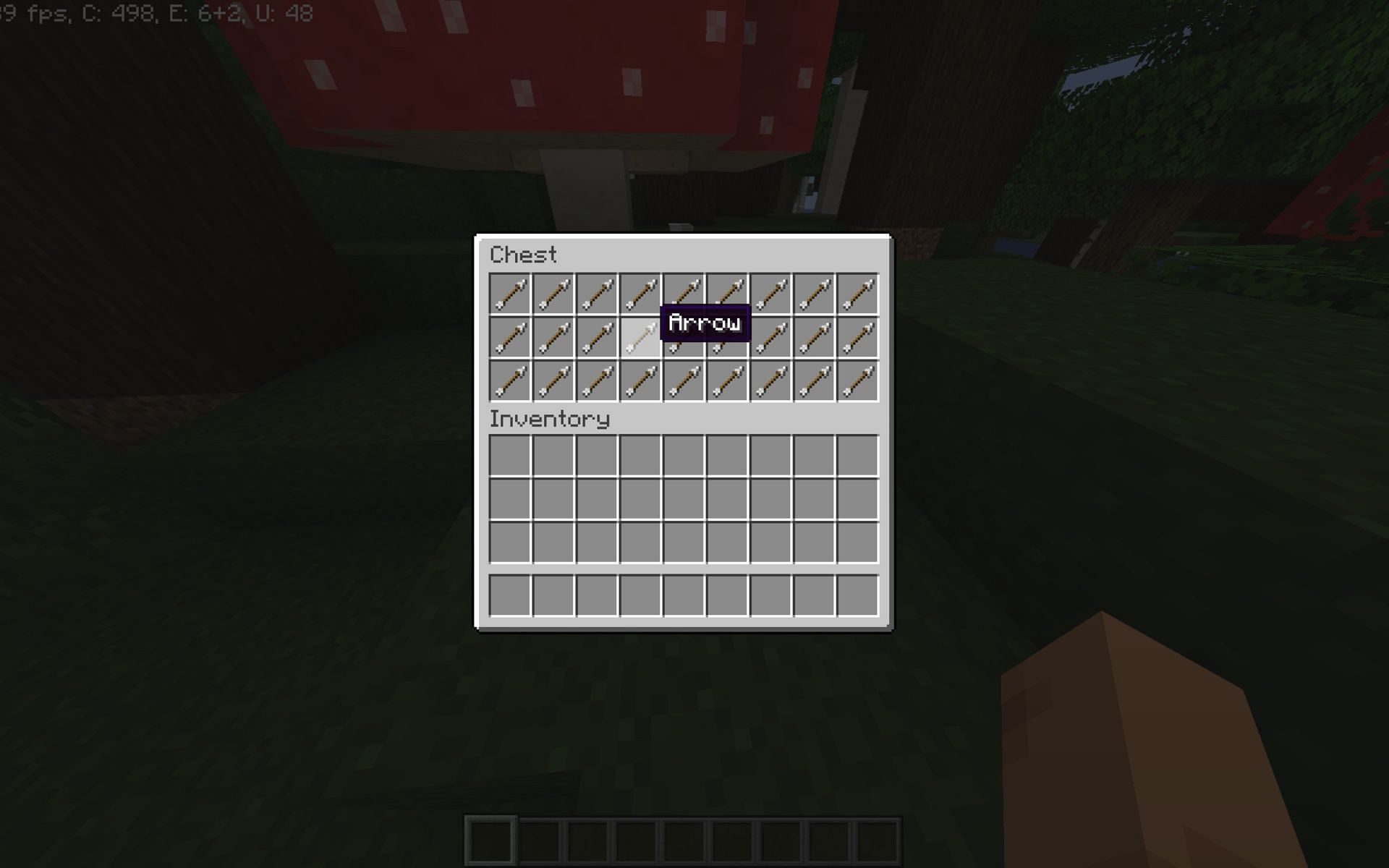 Regular arrows in Minecraft (Image via Mojang)