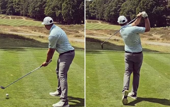 [Watch] "No better way to relax" - Usman Khawaja unwinds with a game of golf ahead of second Ashes Test