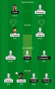 Dream11 Team for Eagle Nashik Titans vs Ratnagiri Jets - Maharashtra Premier League 2023.