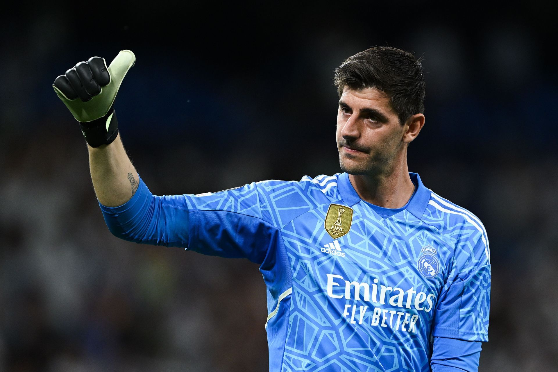 Real Madrid goalkeeper Thibaut Courtois