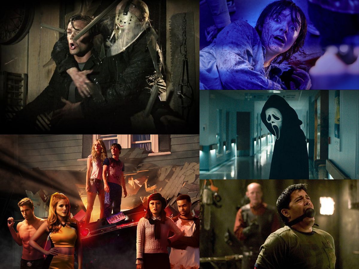 Collage of scenes from best slasher movies on Netflix (images via Netflix and IMDB)