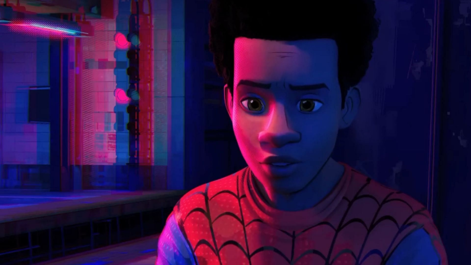 Miles Morales as seen in the first film Spider-Man: Into the Spider-Verse (Image via Sony)