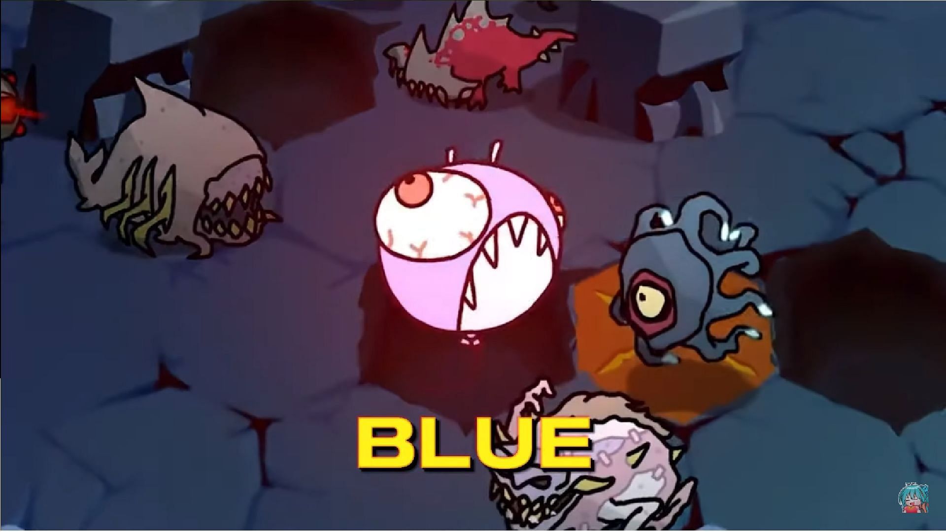 Blue, a new character in the update (Image via YouTube/MissCha)