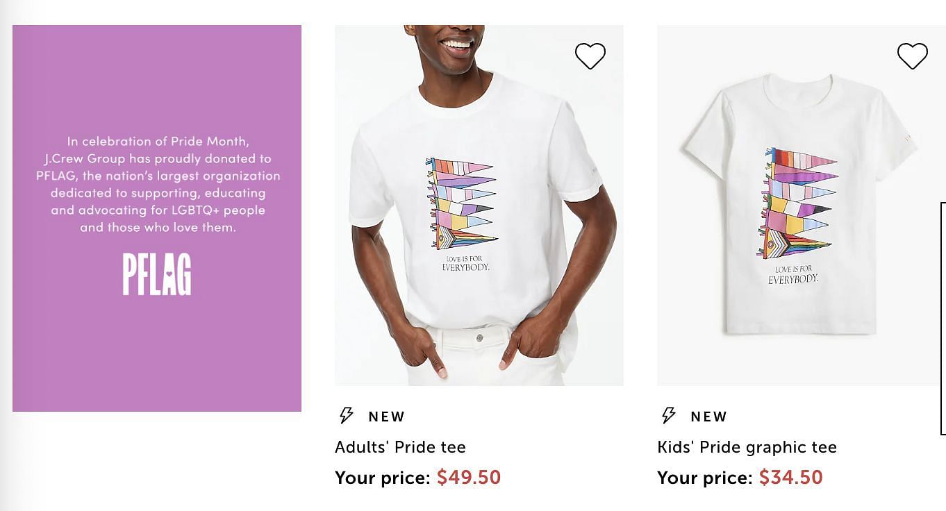 Social media users left infuriated once again as another clothing brand launches LGBTQ merchandise ahead of Pride Month for toddlers: Reactions explored. (Image via JCrew)