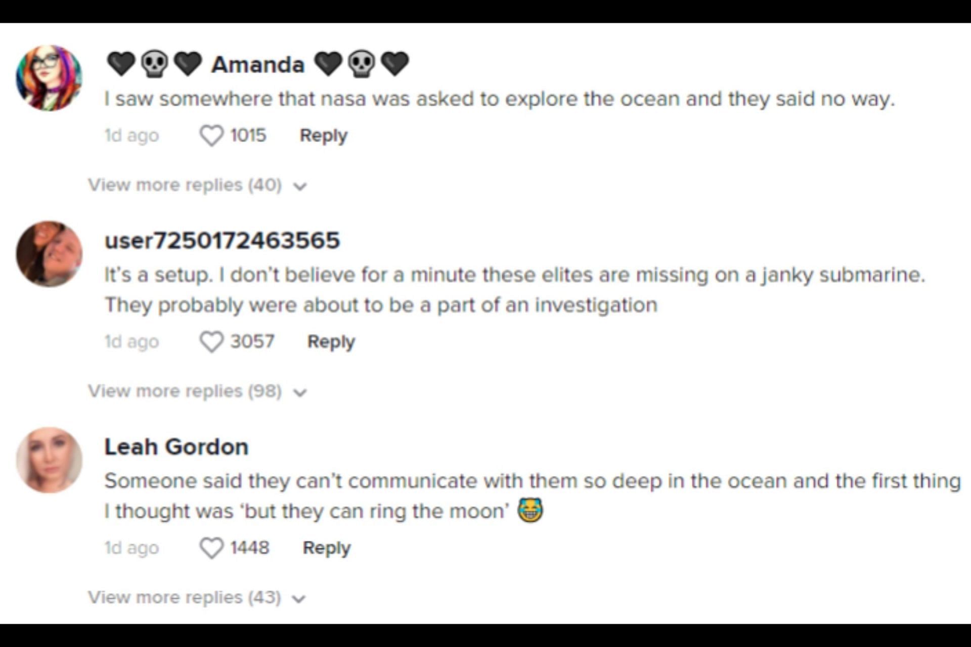 Netizens react to TikToker&#039;s shark-tracker theory. (Image via TikTok/@sqayl)