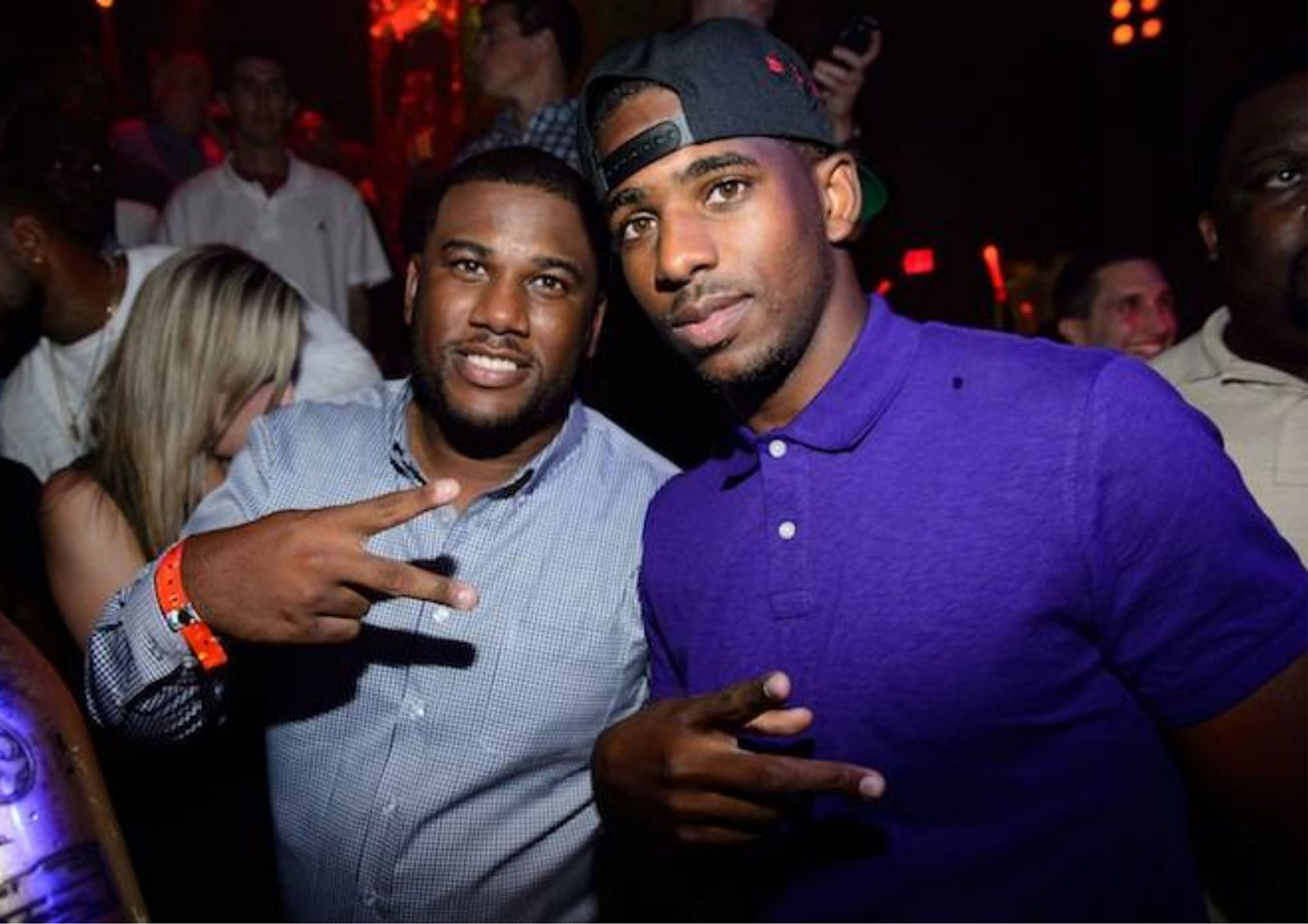 Chris Paul with brother Charles &quot;C.J.&quot; Paul.