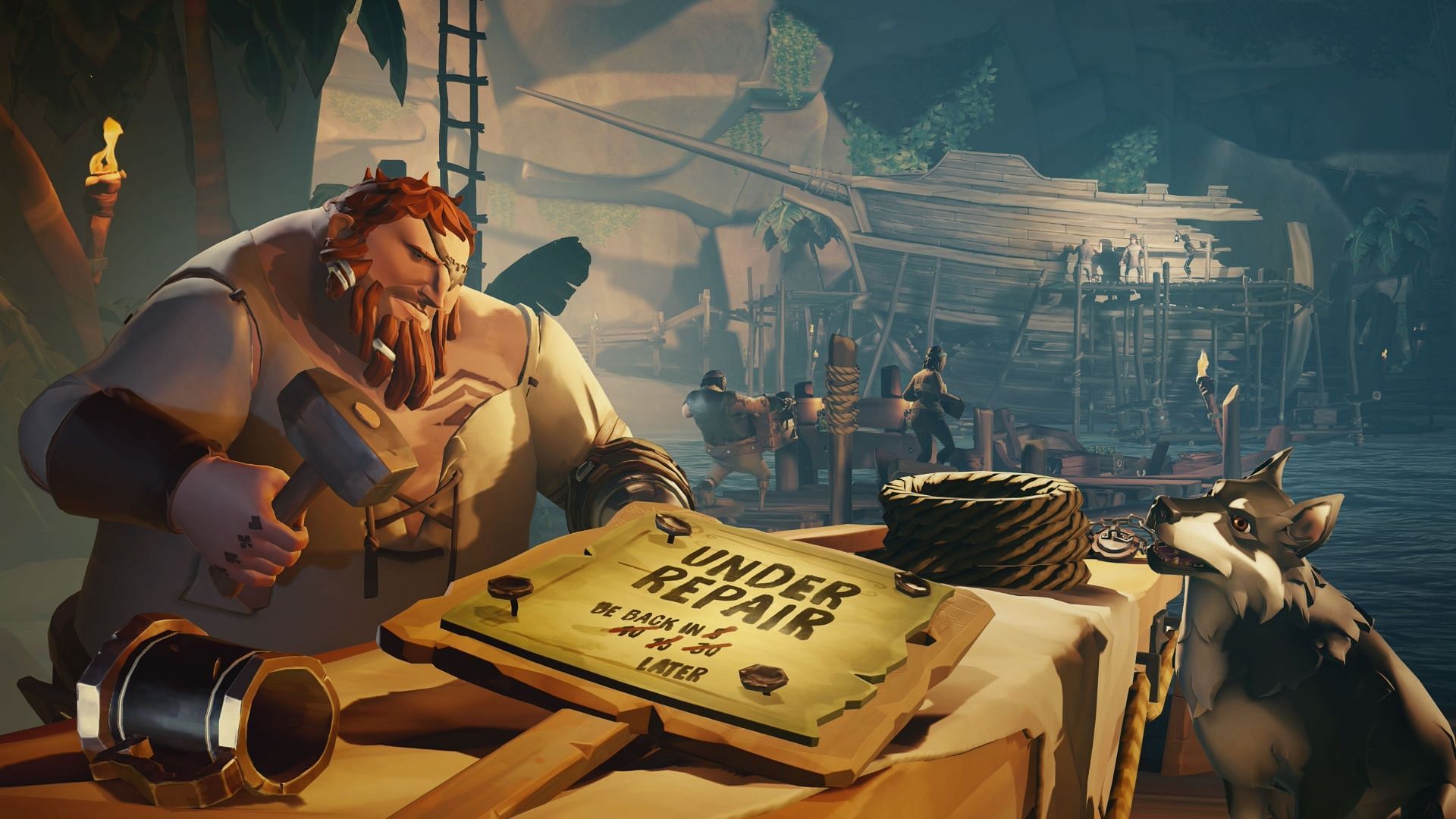 Servers are down for maintenance (Image via Sea of Thieves)