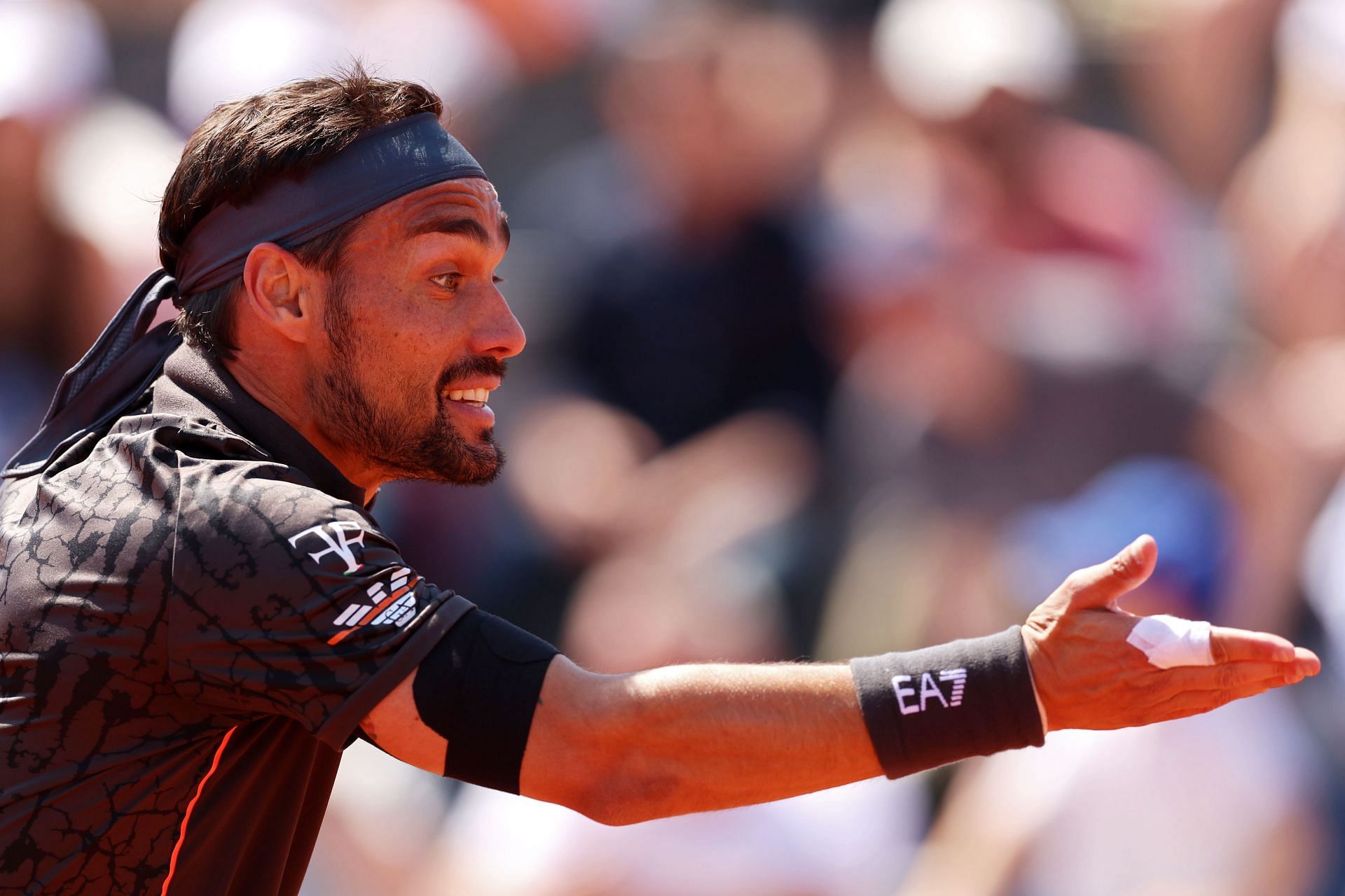 Fabio Fognini during the 2023 French Open