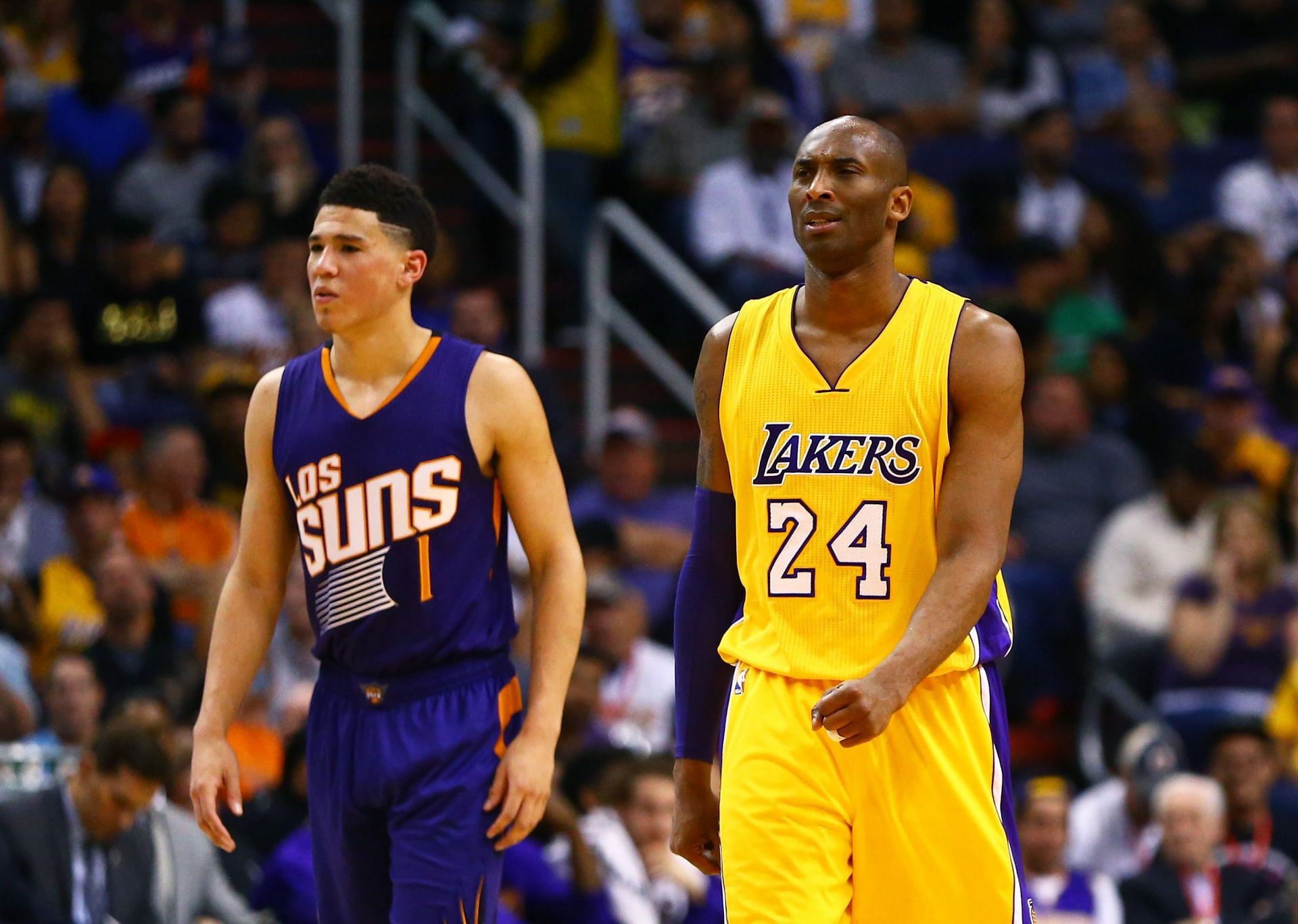 Kobe Bryant talked about what it felt like playing against Devin Booker for the first time
