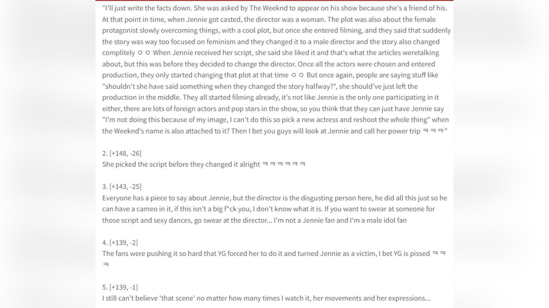 Korean netizens&#039; comments defending the BLACKPINK rapper (Image via pannchoa)