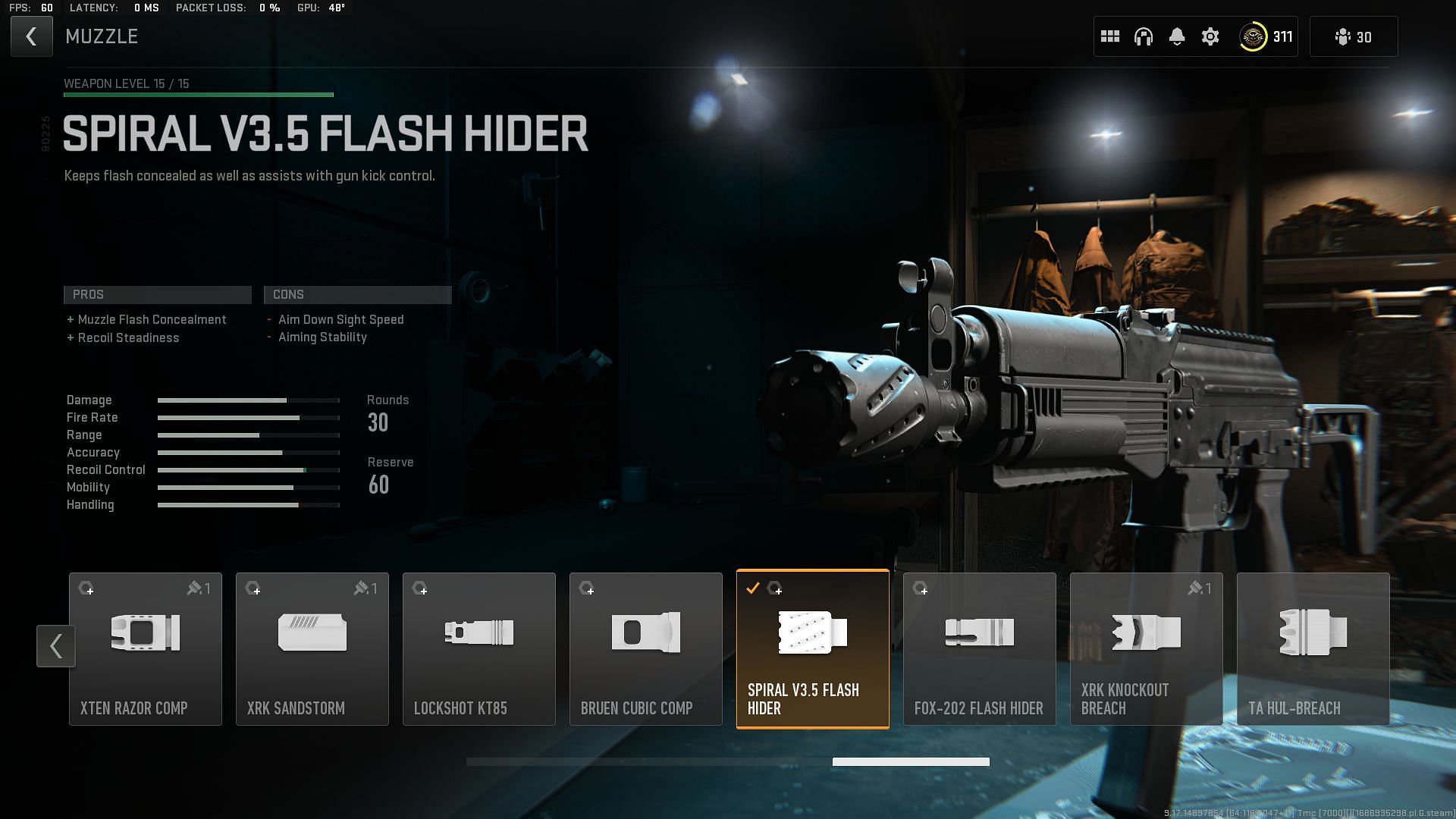 Spiral V3.5 Flash Hider (Image via Activision)