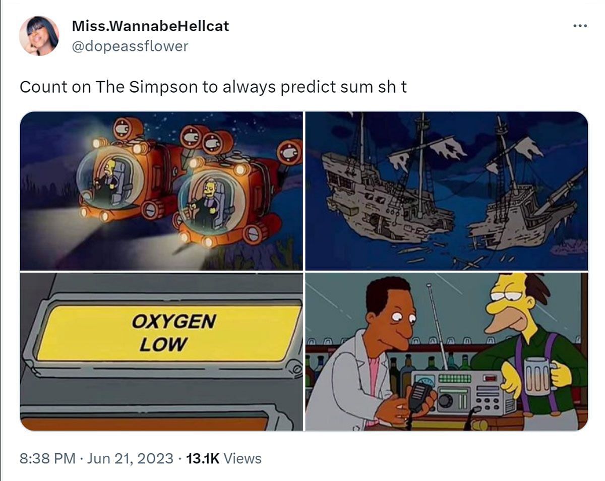 Did The Simpsons Predict Missing Titanic Submarine Incident In A