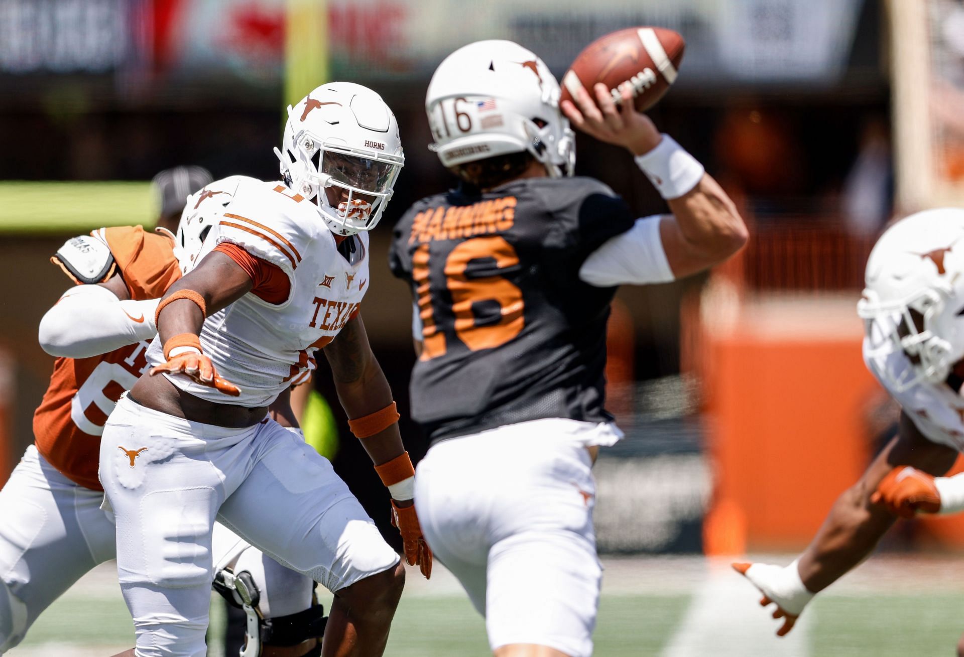 Arch Manning during Texas Spring Football Game