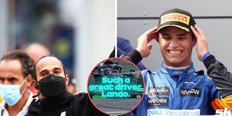 Throwback to Lando Norris’ “Love you Lewis Hamilton" message after the Mercedes star’s compliment in the 2021 Austrian GP