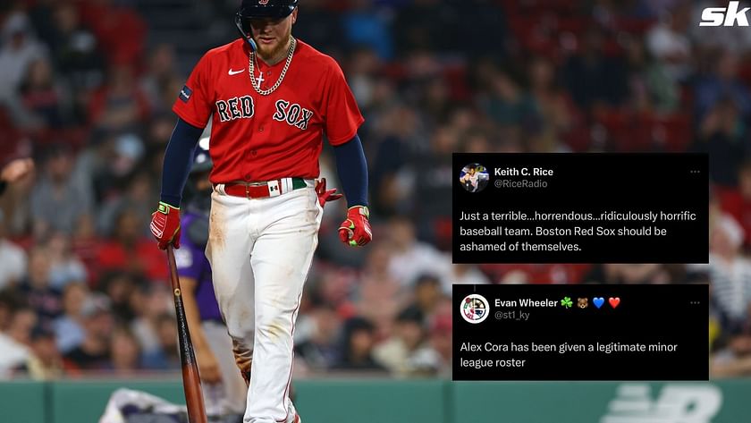 Red Sox fans furious as team continues to perform horribly vs Rockies:  Minor league roster