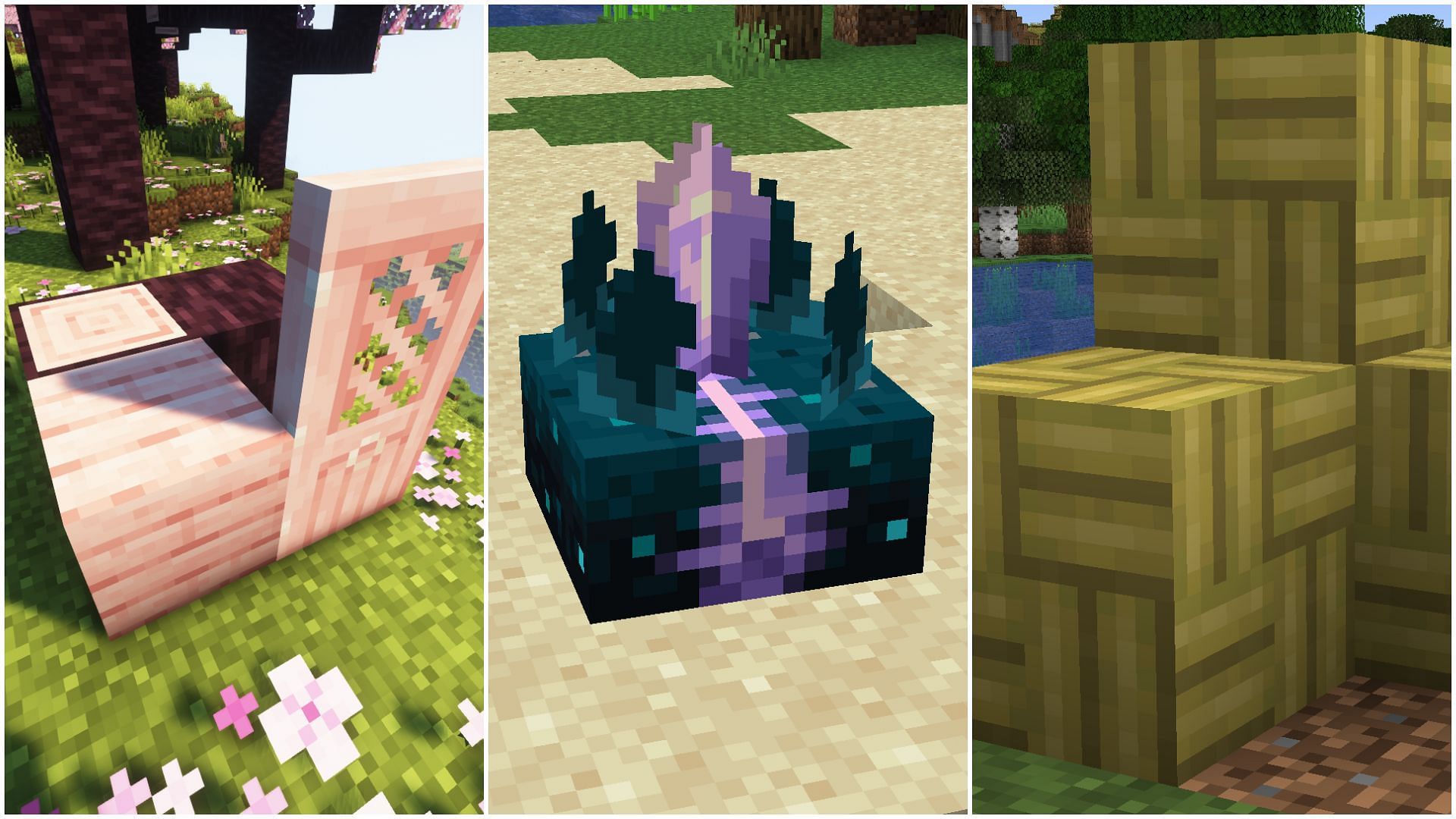 All the new blocks coming in the Minecraft 1.20 update can be obtained easily (Image via Sportskeeda)
