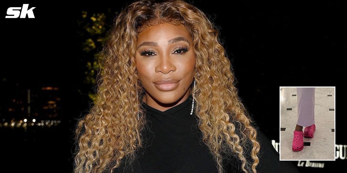 Serena Williams rocks Crocs on a night out in Bologna