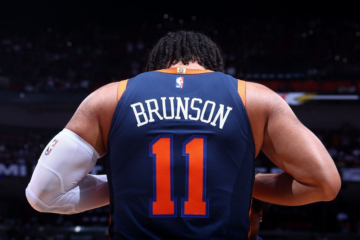 Brunson pregame with the New York Knicks