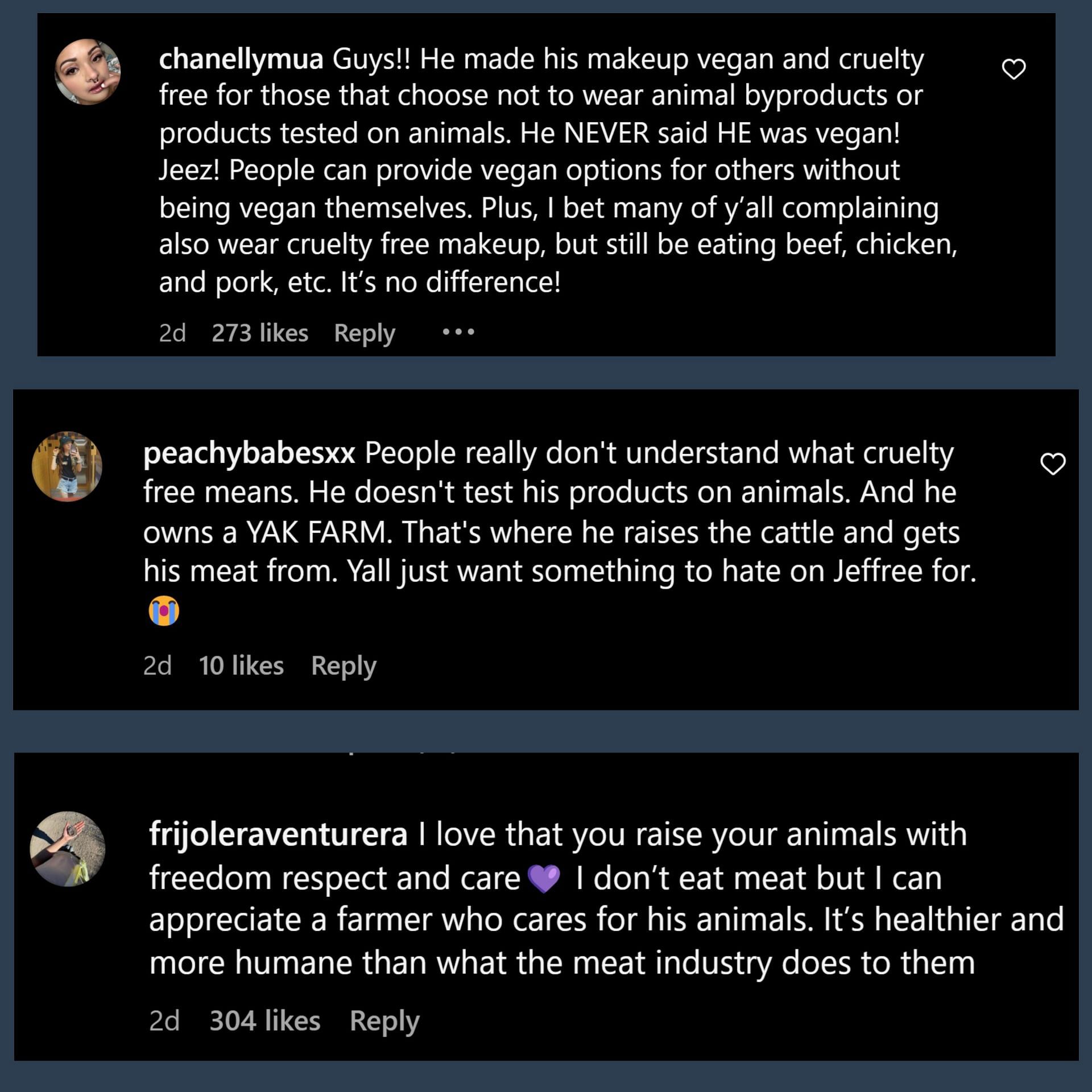 Jeffree Star fans confronted those who hated his new venture (Image via Instagram)