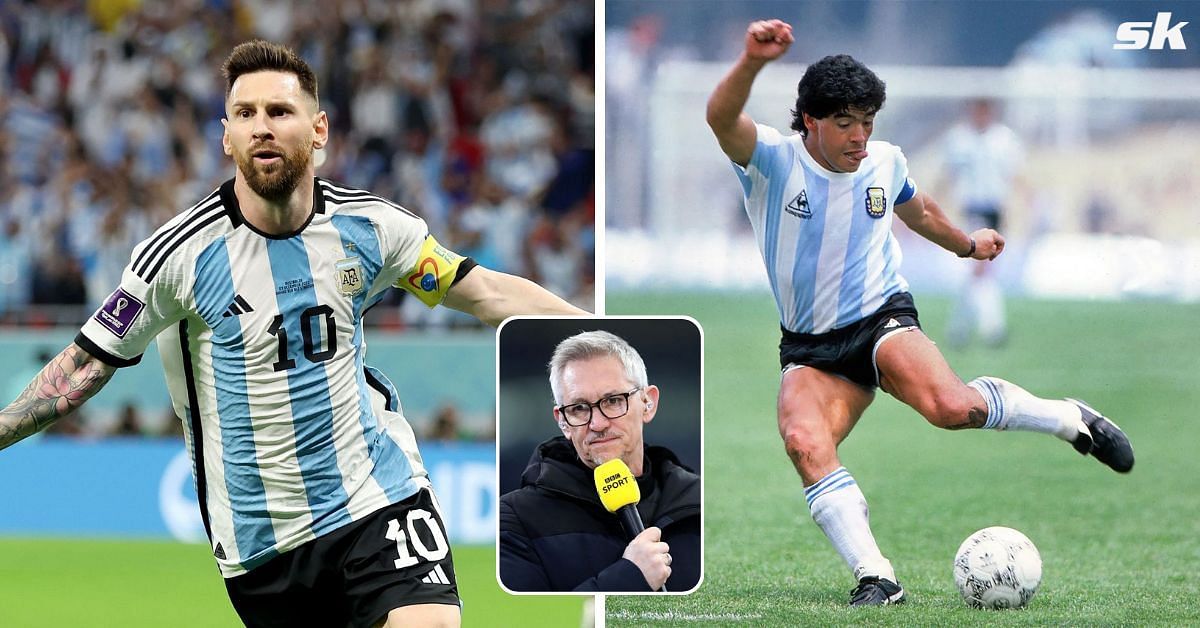Gary Lineker hails Diego Maradona and Lionel Messi as the greatest footballers of all time