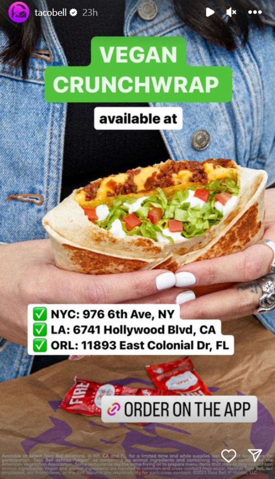 The delicacy will only be available in outlets within three test locations (Image via Instagram/@tacobell)