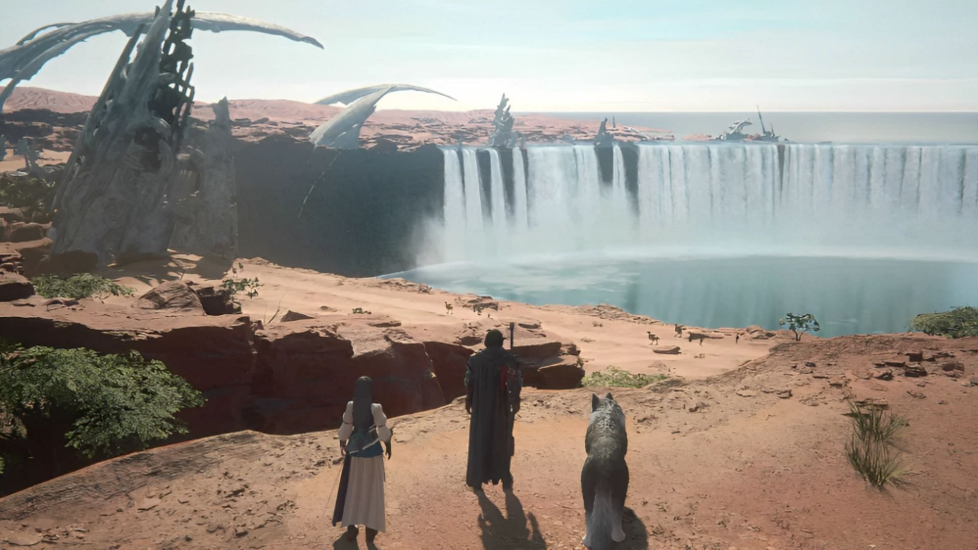 The game offers a diverse array of swords and gear that assist players throughout their adventure (Image via Square Enix)