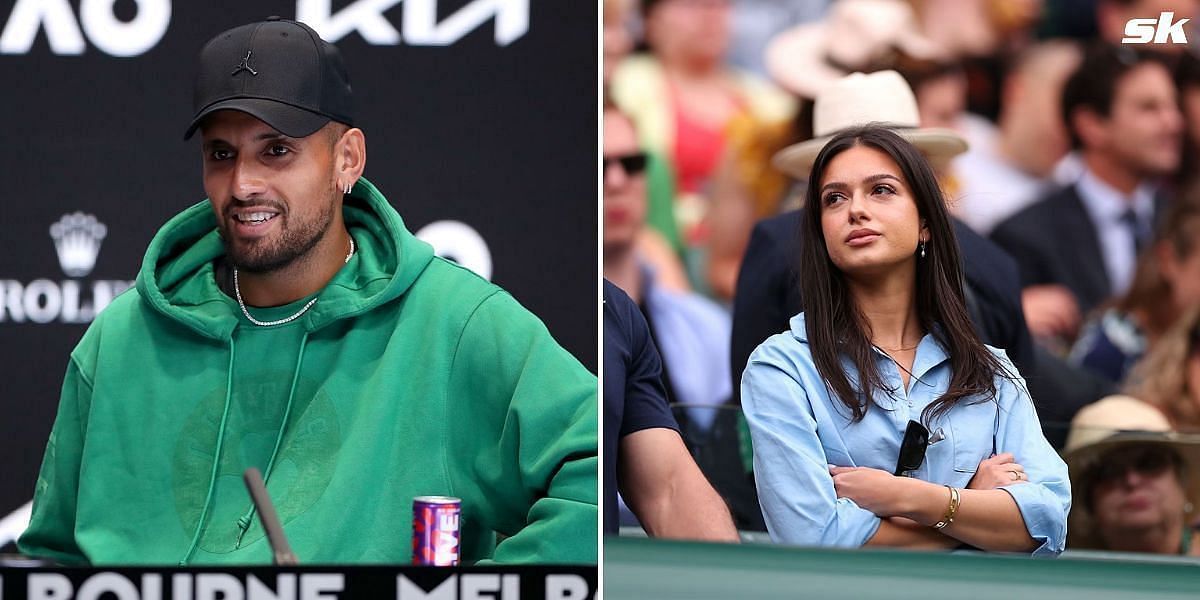 Nick Kyrgios (L) and Costeen Hatzi (R)