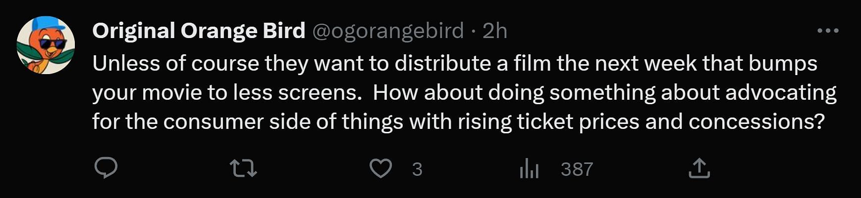 A tweet reply to DF&#039;s post about Mission Impossible 7&#039;s theatrical release (Image via Twitter)