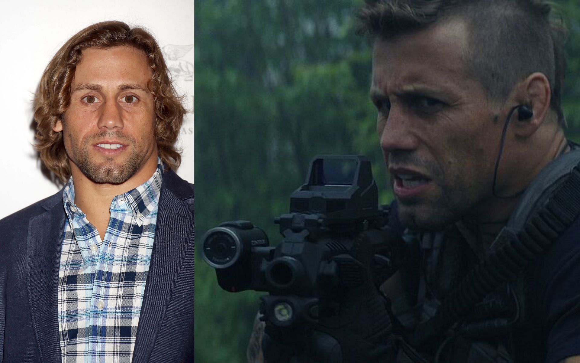 Urijah Faber (left) and his appearance in Rampage (right). [Images courtesy: left image from Shutterstock and right image from IMFDB]