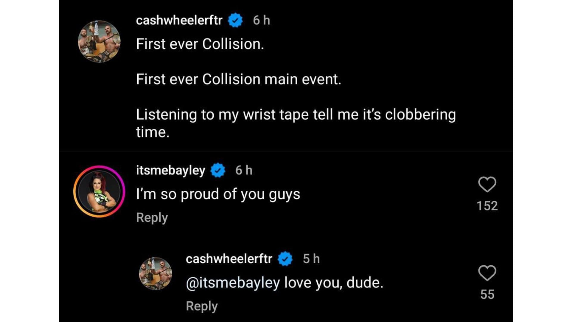 Bayley sends a message to AEW star Cash Wheeler