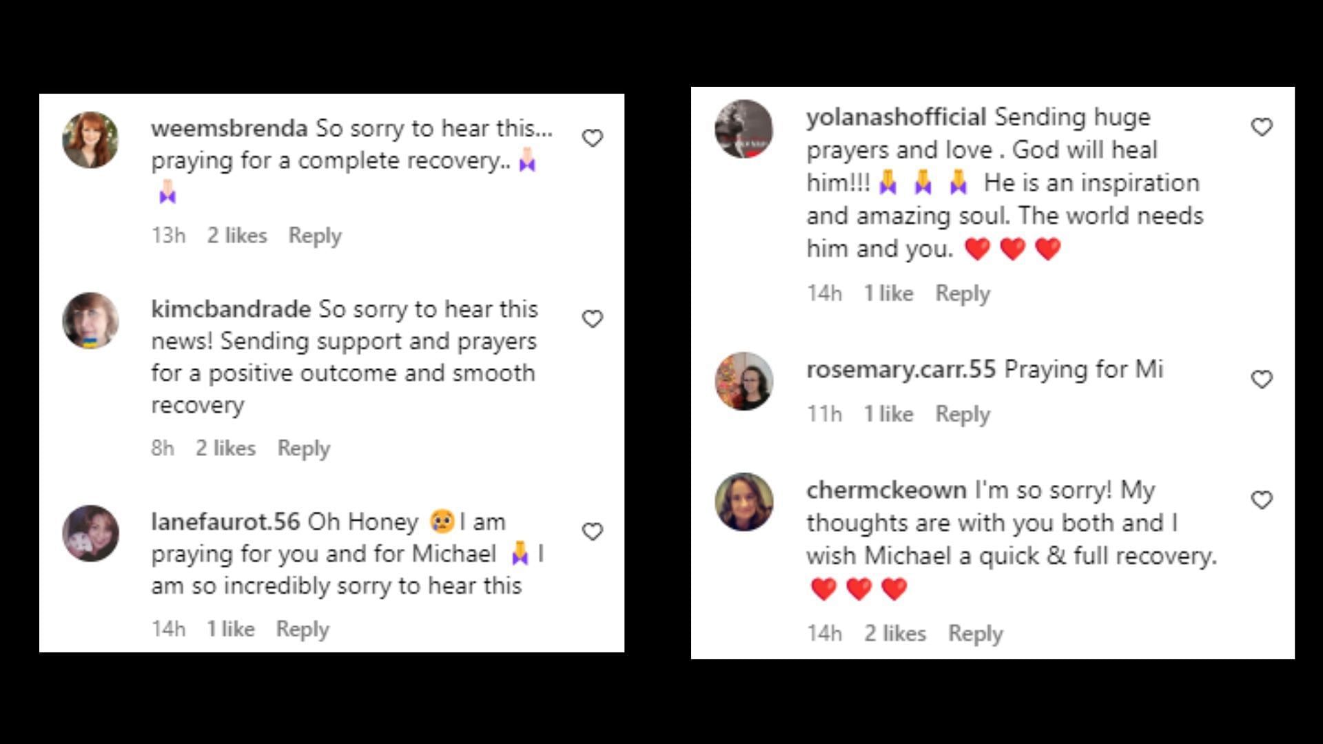 Netizens prayed for Grimm&#039;s quick recovery (Image via michaelgrimmmusic/Instagram)