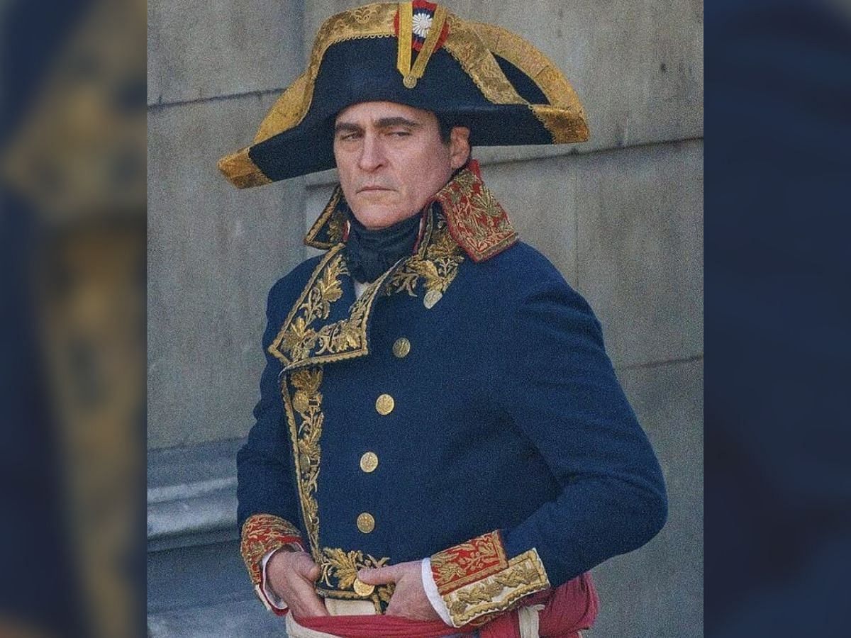 Joaquin Phoenix in Napoleon (Image via IMDb)